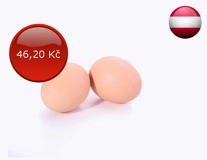 Cena za 6 kusů vajec A
