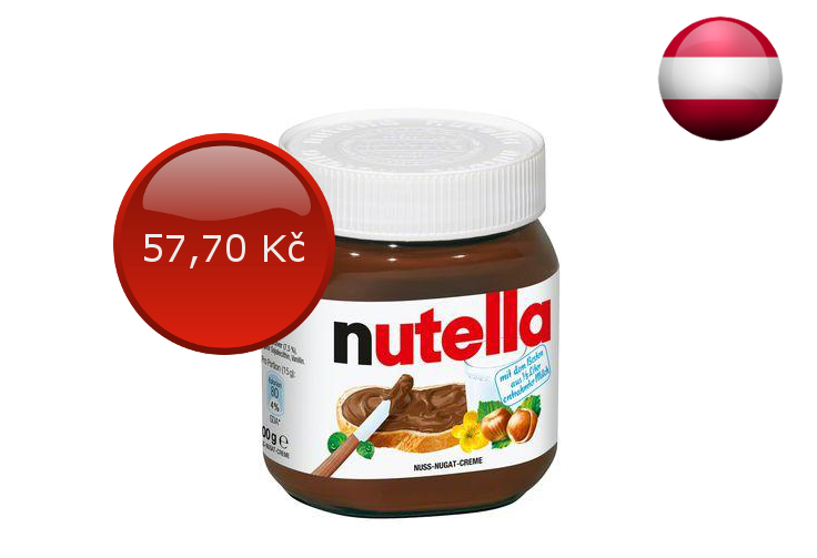 Lískooříšková pomazánka	400 g Nutella