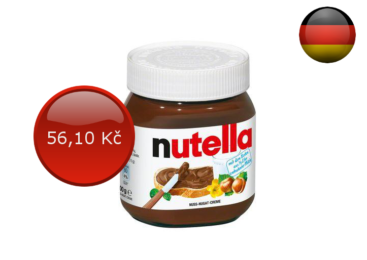 Lískooříšková pomazánka	400 g Nutella