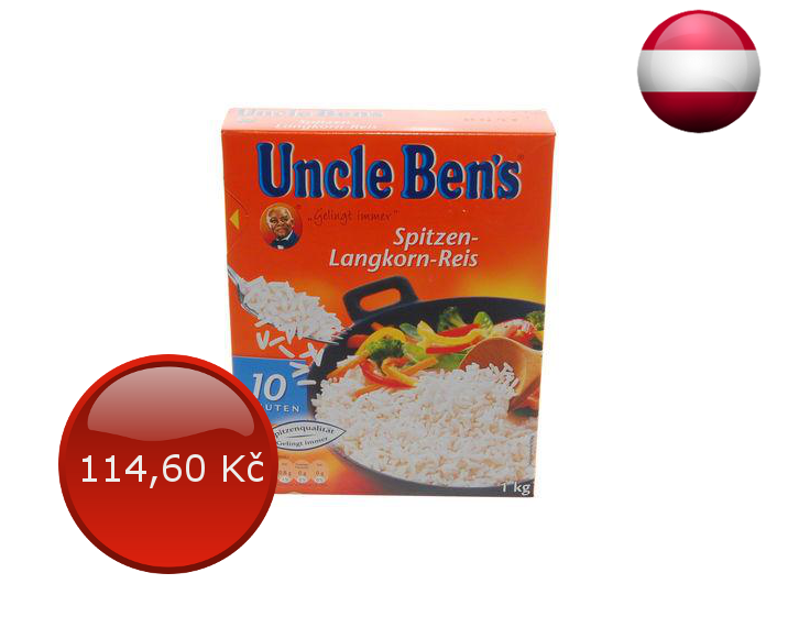 Rýže Uncle Bens, cena za 1 kg