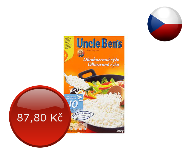 Rýže Uncle Bens, cena za 1 kg
