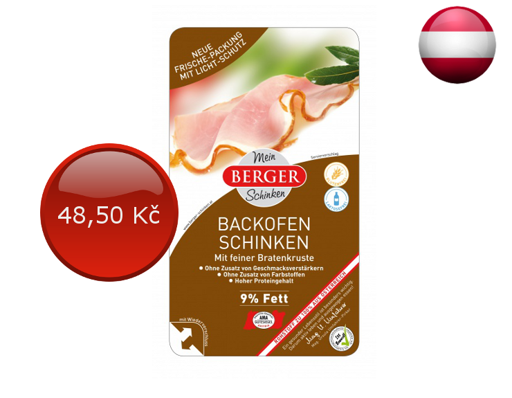 Cena za 100 g vepřové šunky