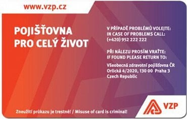 Dosavadní průkaz pojištěnce rub.