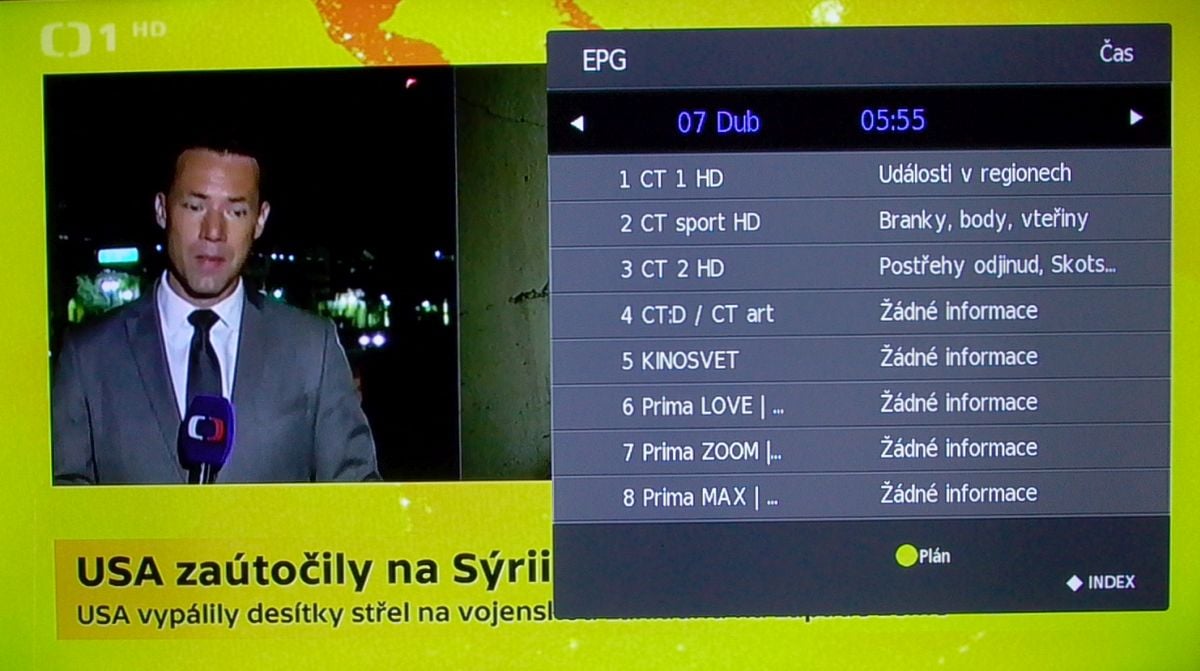 Sencor SLE 43F58TCS - EPG