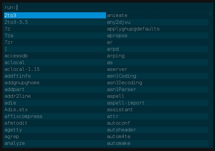 Arch: spouštěče aplikací