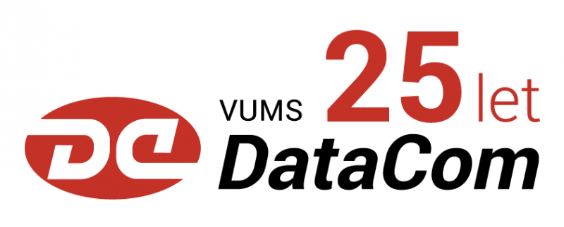 VUMS Datacom logo 25 let