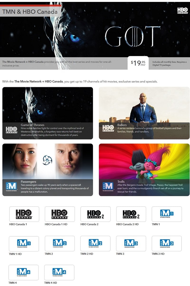 Prémiová programová nabídka