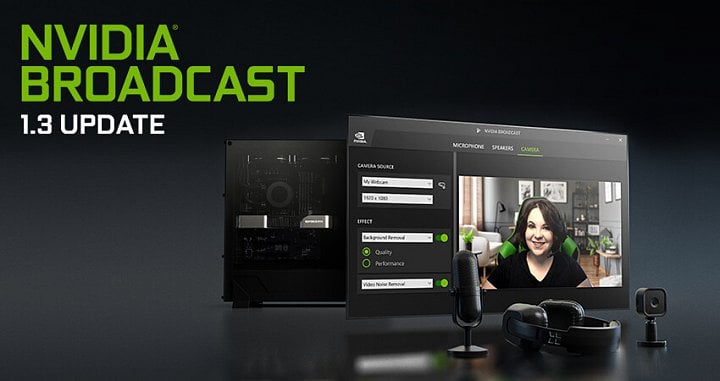 Nvidia Broadcast App verze 1.3