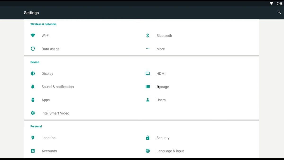 X5 Dual Boot Mini PC - Operační systém Android