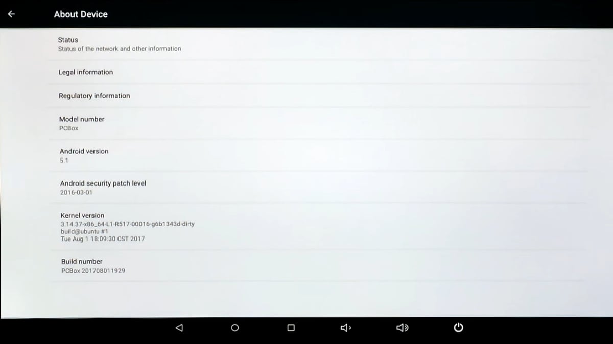 X5 Dual Boot Mini PC - Operační systém Android