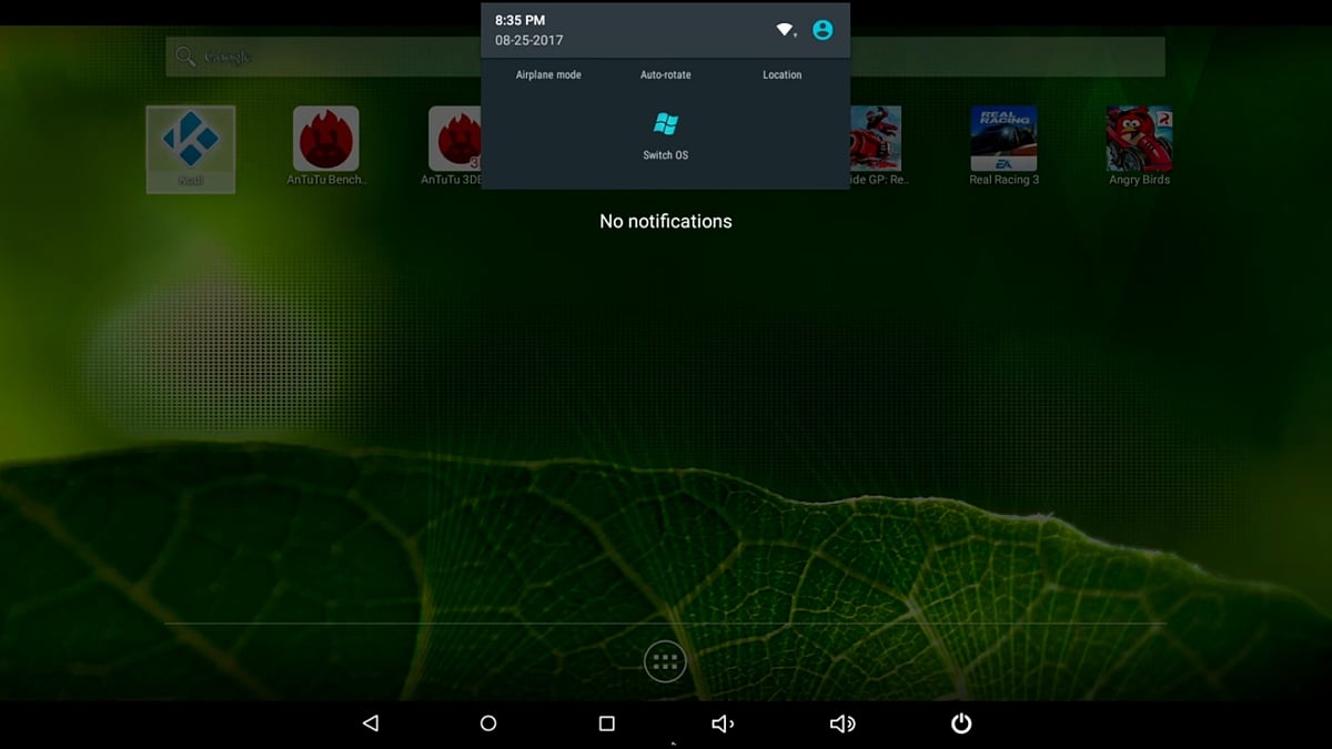 X5 Dual Boot Mini PC - Operační systém Android