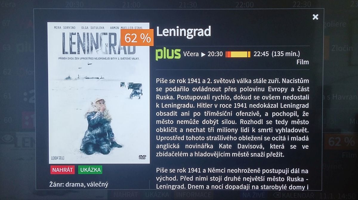 Informace o pořadu.