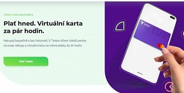 Virtuální karta Twisto. (11.11.2020)