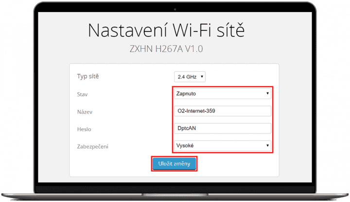 Jak změnit heslo na Wi-Fi O2 3. část