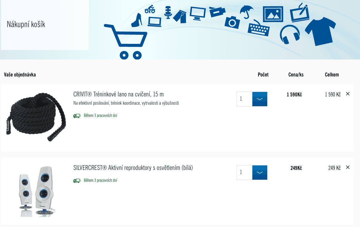 Jak to skutečně vypadá v Lidl eshopu?