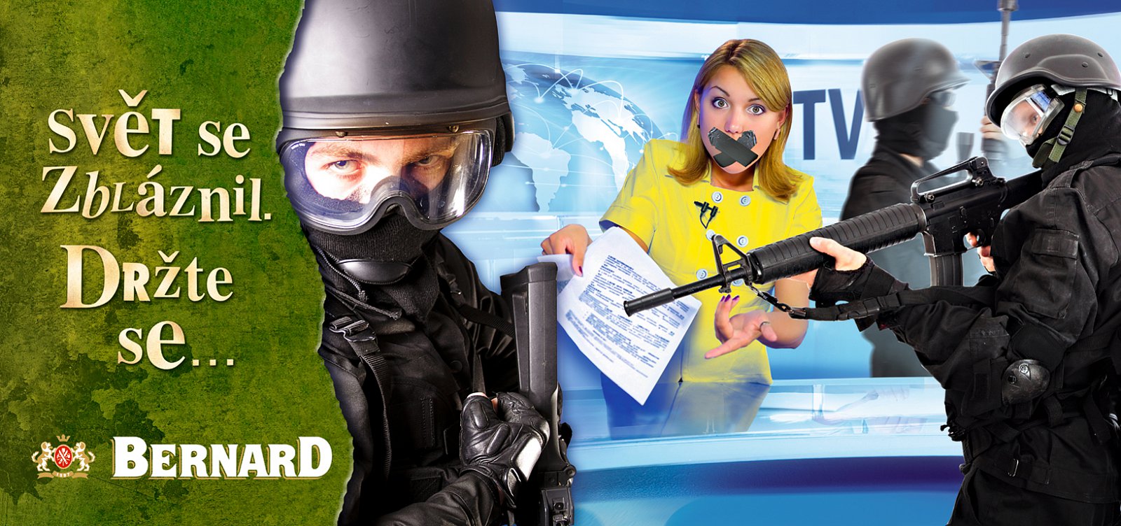 Reklamní kampaň "Svět se zbláznil. Držte se..."