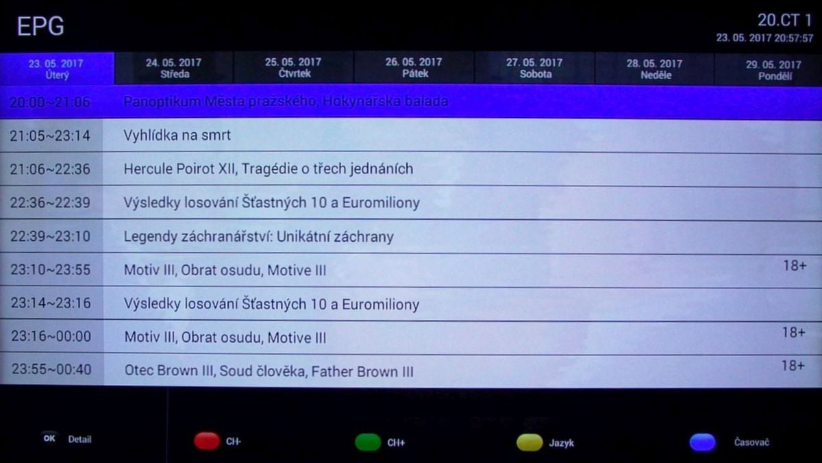 Strong SRT 2221 - EPG