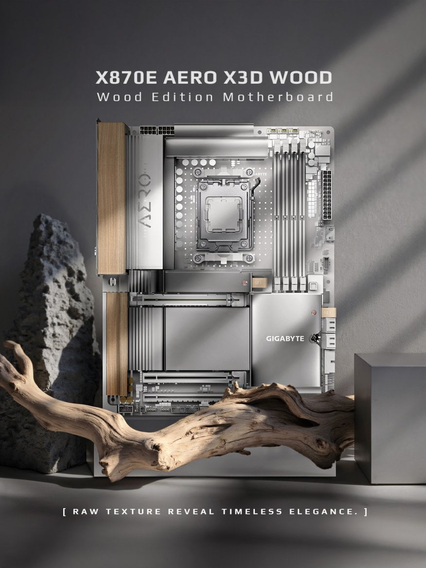 Gigabyte X870E Aero X3D Wood