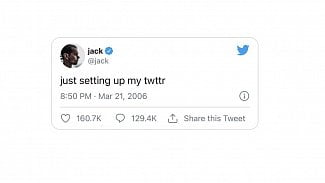 První tweet Jacka Dorseyho.