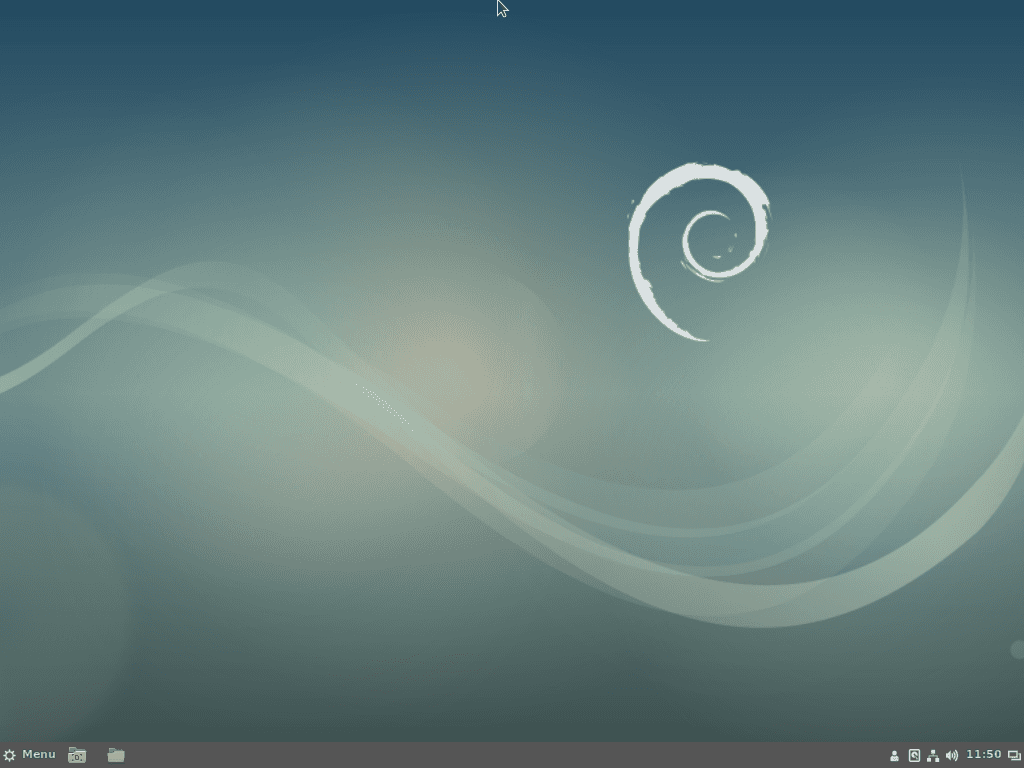 První zobrazení prostředí Cinnamon.