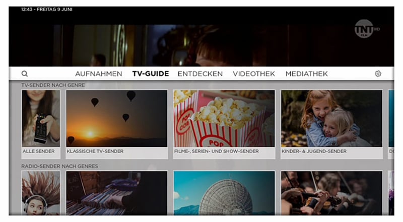Giga TV - Programový průvodce a práce s ním