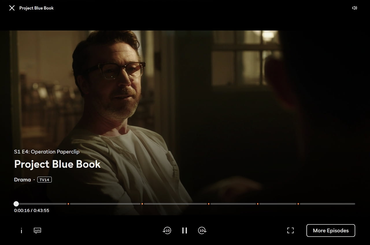 Peacock: Přehrávání pořadů z videotéky