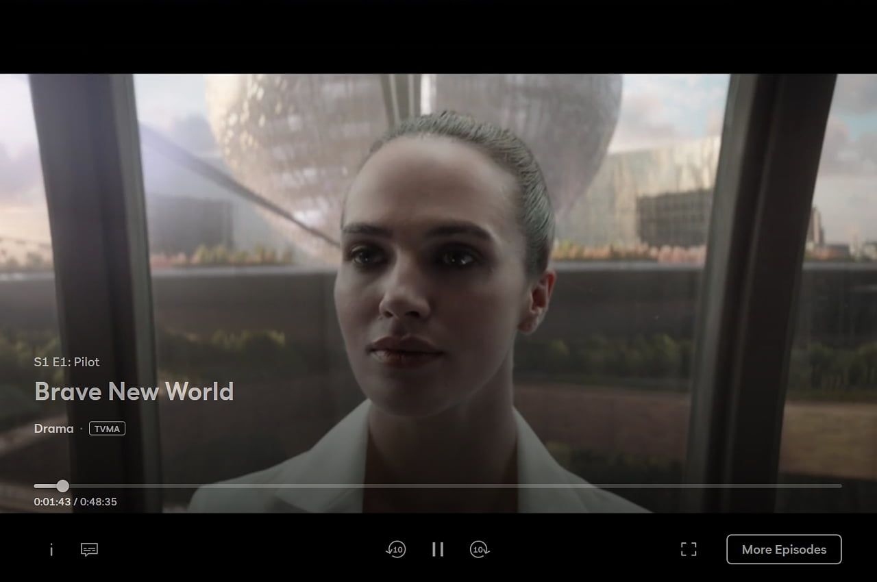 Peacock: Přehrávání pořadů z videotéky