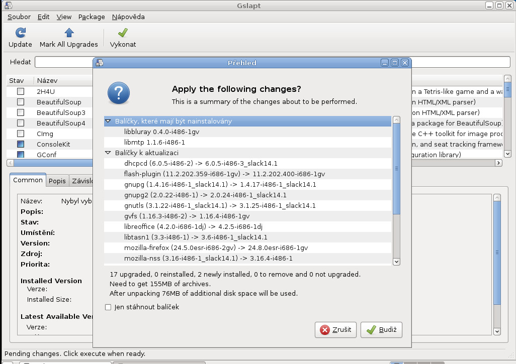 Salix: balíčkovací systém