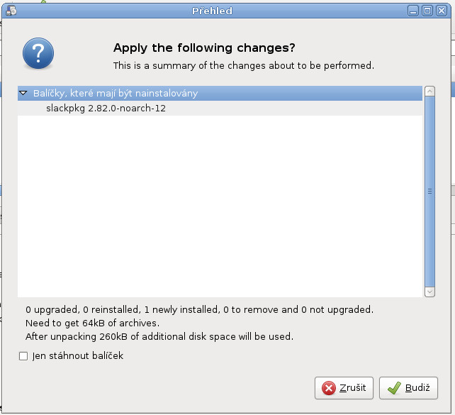 Salix: balíčkovací systém