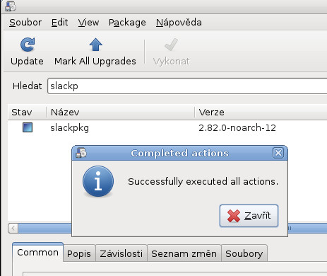 Salix: balíčkovací systém