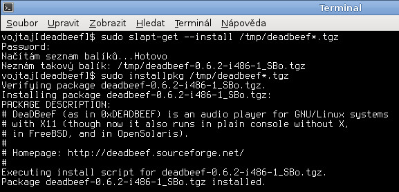Salix: balíčkovací systém