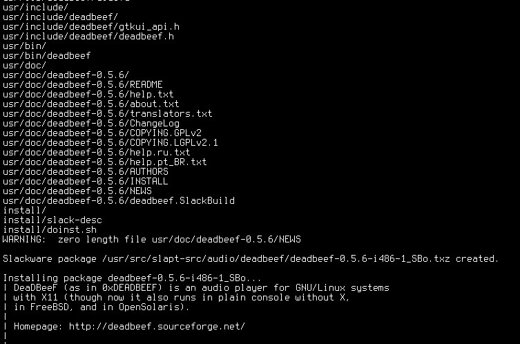 Salix: balíčkovací systém