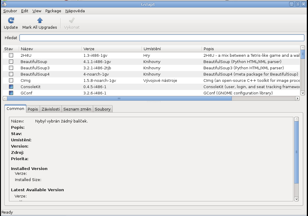 Salix: balíčkovací systém