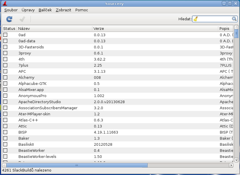 Salix: balíčkovací systém
