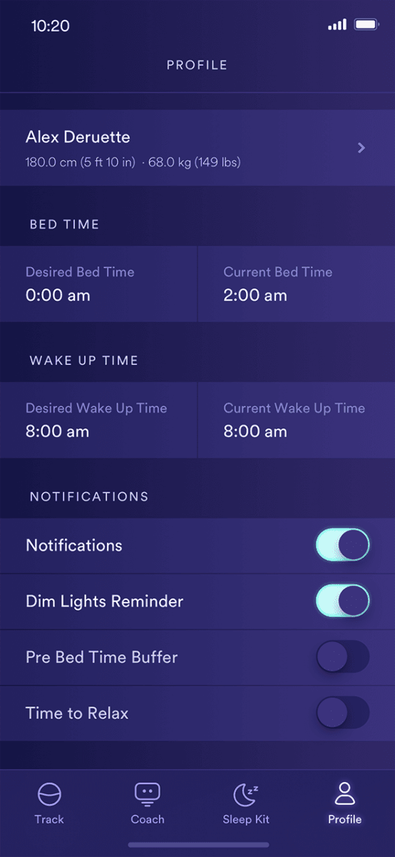 Monitorování spánku Circadia