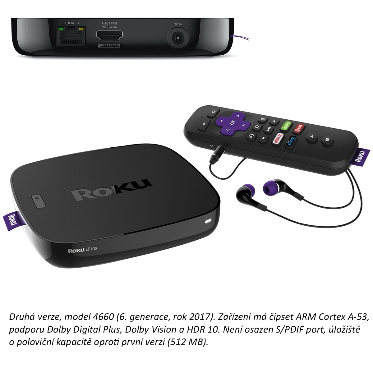 Přehled verzí Roku Ultra