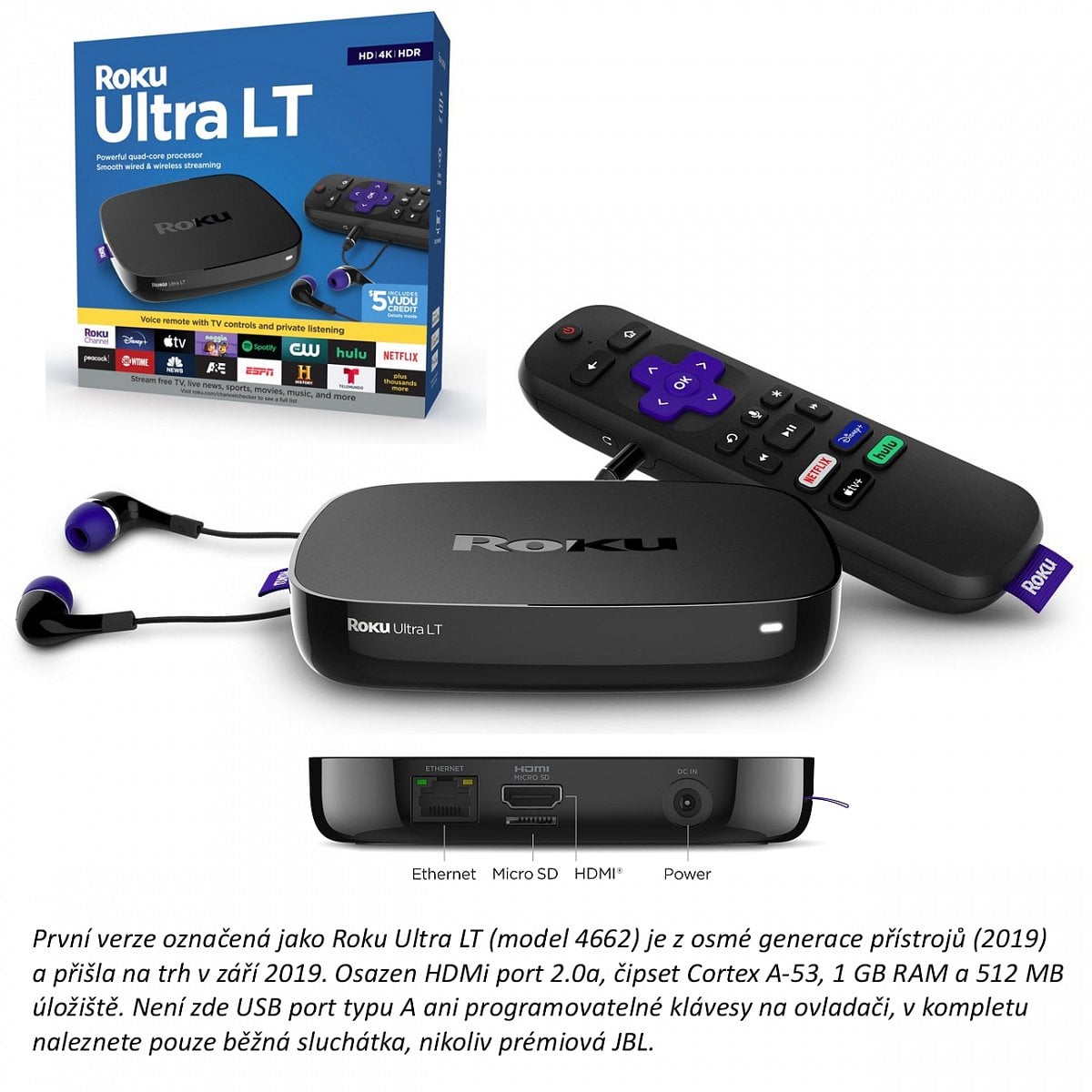 Přehled verzí Roku Ultra