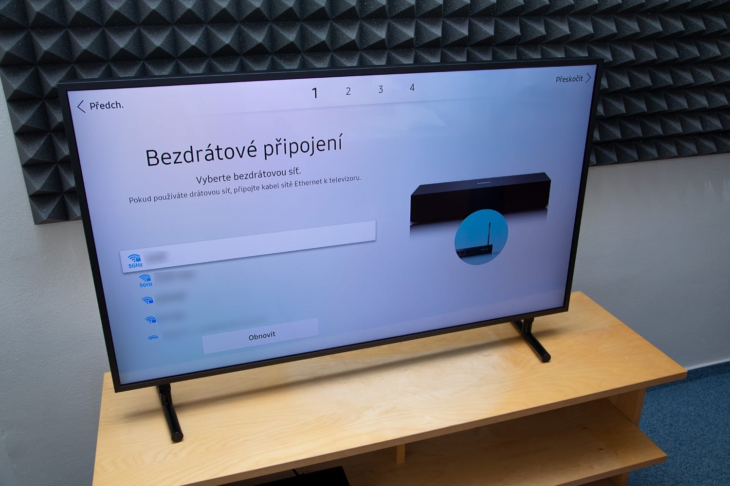 Samsung QE43LS03 - první zapnutí a instalace