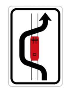 Dopravní značka IP 23a Objíždění tramvaje