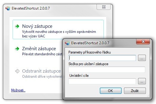 Pomocí ElevatedShortcut budete spouštět známé aplikace bez UAC