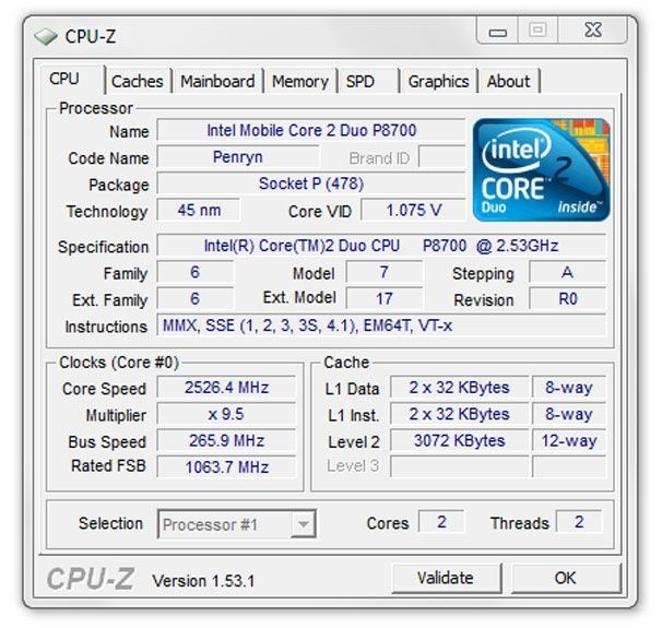 Program CPU-Z je naprosto skvělým nástrojem pro sledování vaší počítačové sestavy. Doporučujeme vám tento nástroj použít při přetaktovávání vašeho počítače pro sledování hodnot napětí a frekvencí.