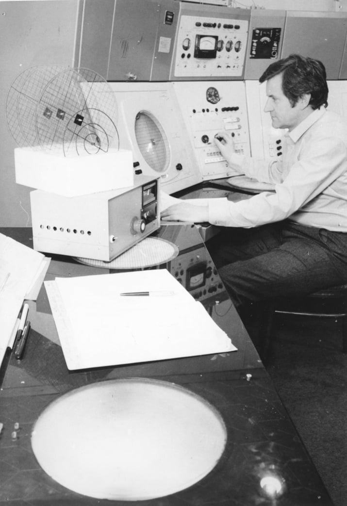 Vyhodnocování radarových odrazů u zobrazovacích jednotek radaru MRL-2.