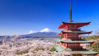 Hora Fuji v Japonsku