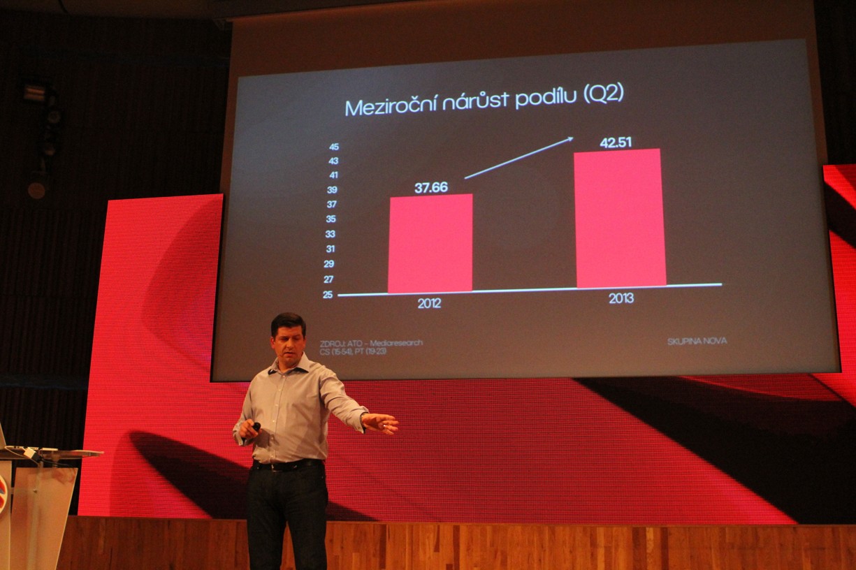 Jan Andruško - tisková konference skupiny Nova, podzim 2013