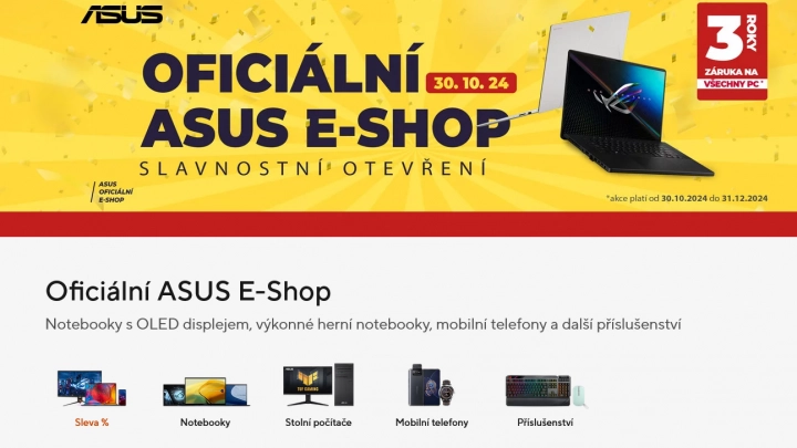 Oficiální Asus e-shop Česko