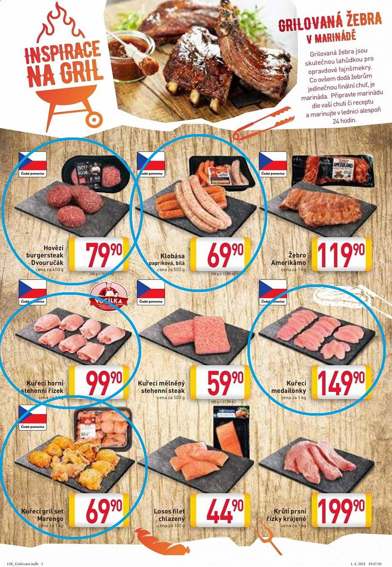 Letáky Billa grilovací sezóna 2021 a 2021