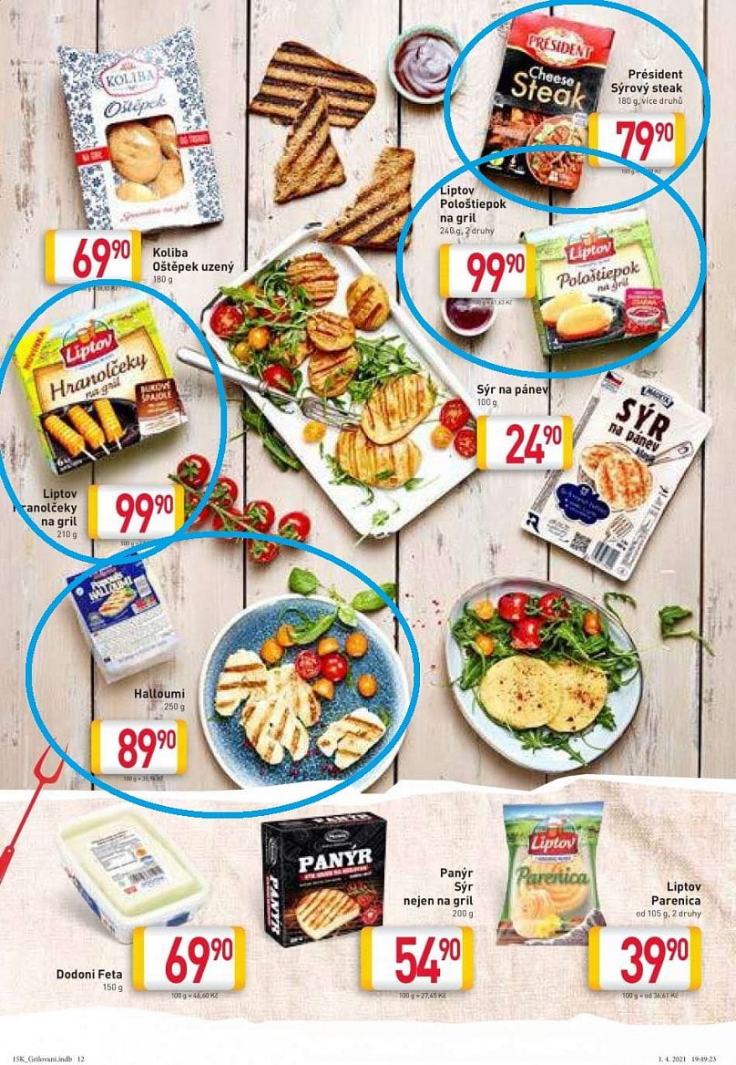 Letáky Billa grilovací sezóna 2021 a 2021