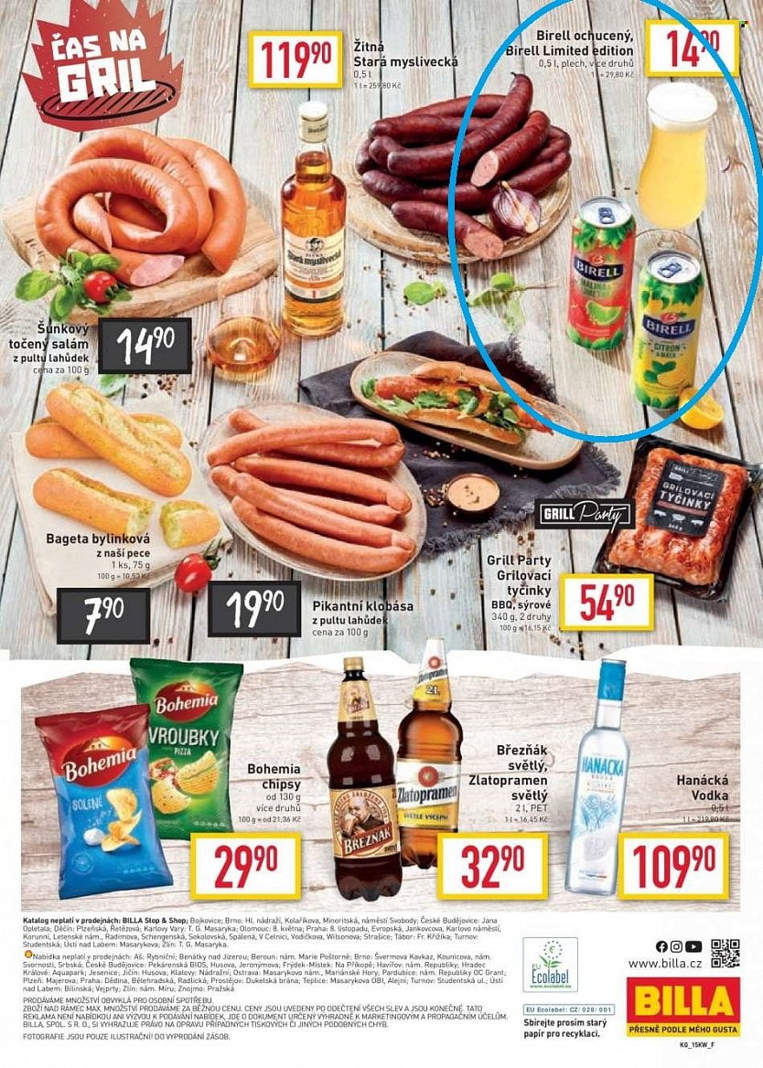 Letáky Billa grilovací sezóna 2021 a 2021