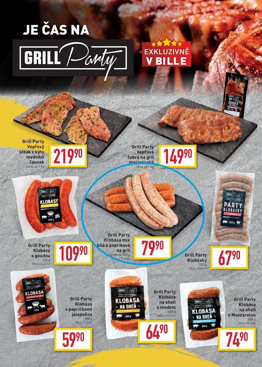 Letáky Billa grilovací sezóna 2021 a 2021