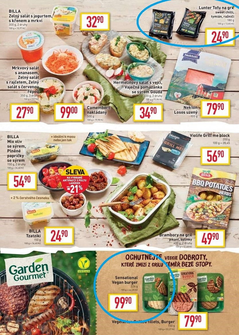 Letáky Billa grilovací sezóna 2021 a 2021